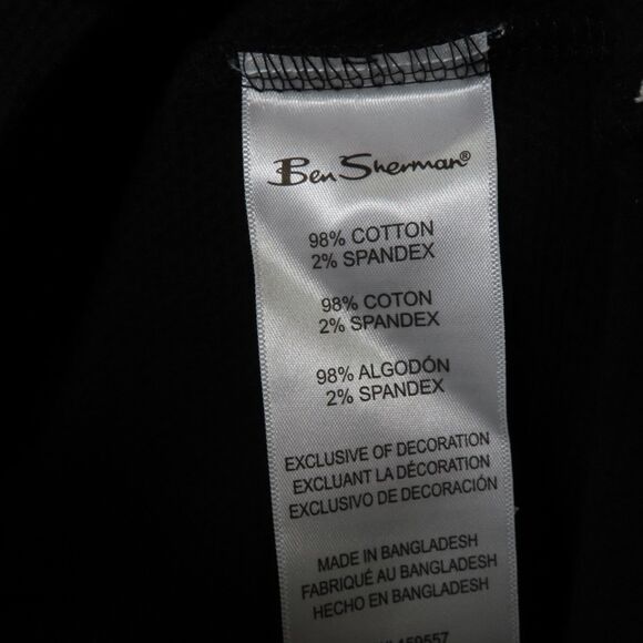 Ben Sherman Shirt Mens Medium Black Casual Short Sleeve Henley Pullover NWT - Picture 8 of 12